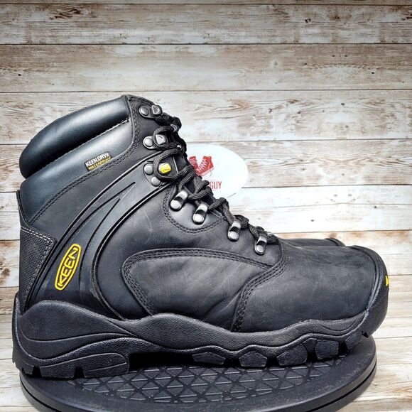 KEEN Other - KEEN UTILITY Men’s Size 10EE Louisville 6” WP Black Steel Toe Waterproof Boots